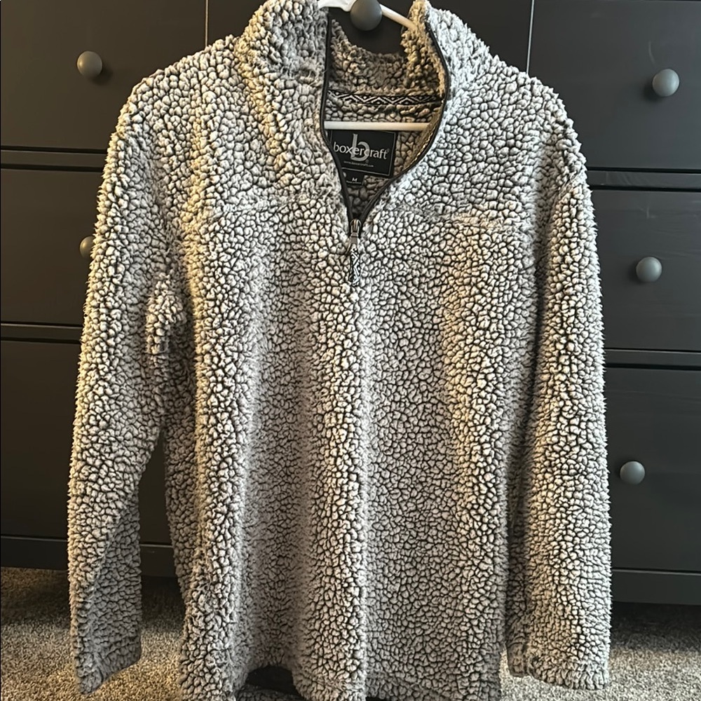 Boxercraft Gray Sherpa Pullover